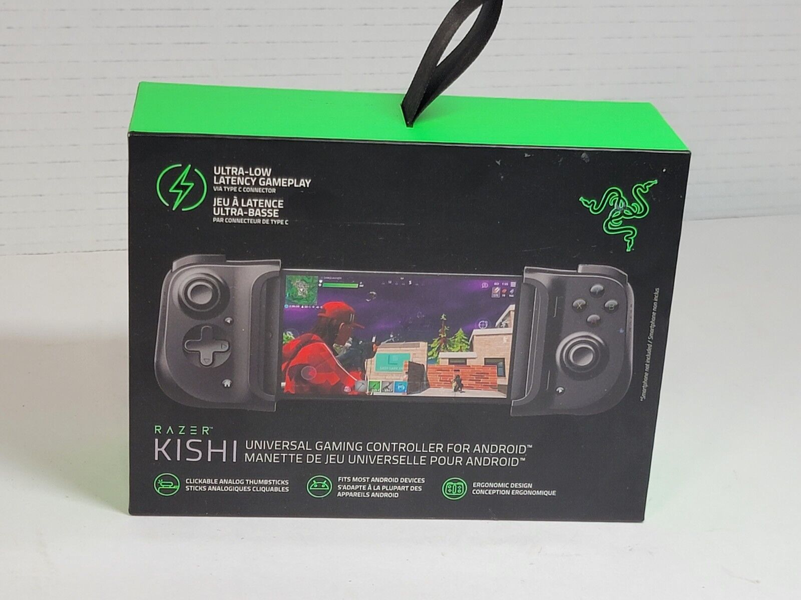 Razer Kishi Mobile Game Controller for Android - Universal USB-C Gamepad Compatible with Xbox Game Pass, Xcloud, Stadia, GeForce Now & PS Remote Play | Pass-Through Charging | Ergonomic Grip for Samsung & More | Perfect for Cloud Gaming & Mobile Esports
