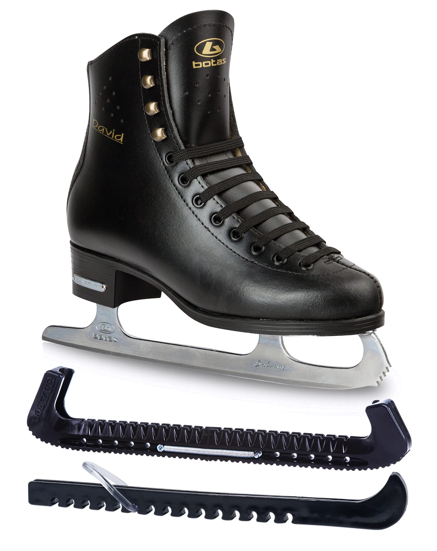 Men's & Boys' Figure Ice Skates - Premium Czech Republic-Made Boots with Skate Guards - Perfect for Competitive Skating & Recreational Ice Sports