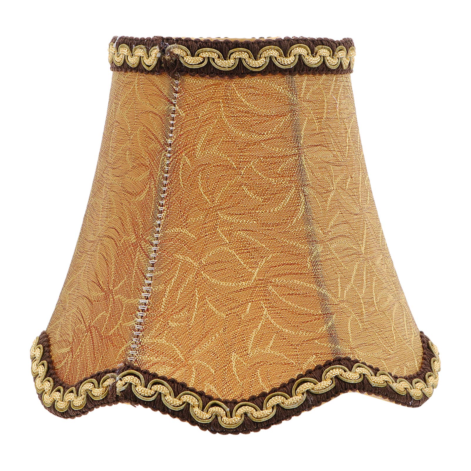 SOLUSTRE 13cm Drum Lamp Shade - Clip-On Fabric Chandelier & Table Light Cover for Bulbs, Wall, Floor & Candle Lamps | Home Decor Lighting Accessory for Living Room, Bedroom & Dining Room