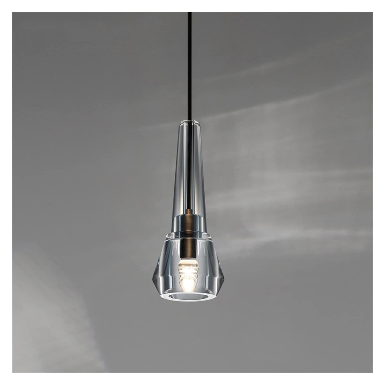 Modern LED Chandelier Light Fixture - Crystal Ceiling Lamp for Living Room, Dining Room & Bedroom | Luxury Postmodern Nordic Style Lighting for Home Decor | Wall Background & Bedside Ambient Lighting