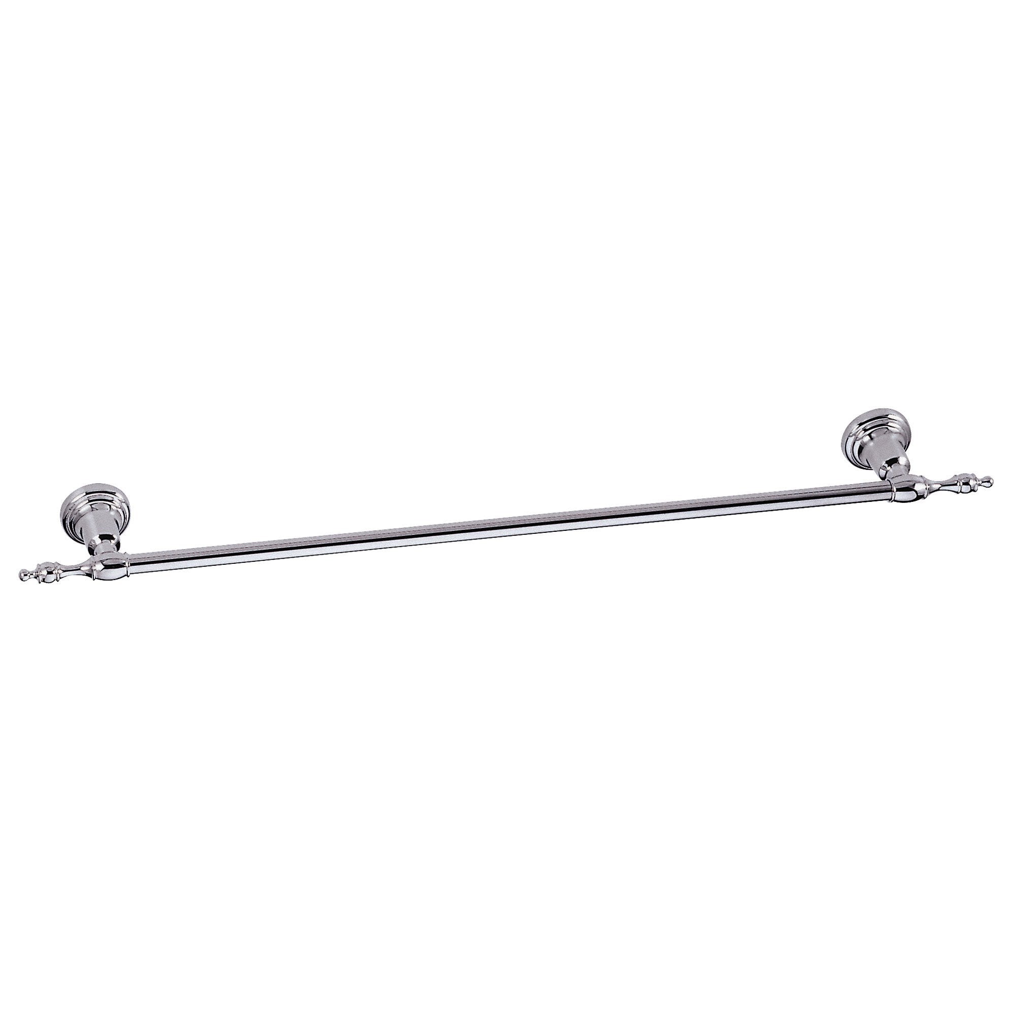 Danze Sheridan 24-Inch Chrome Single Towel Bar Rack - Bathroom Towel Holder for Modern Homes, Spa & Hotel Use