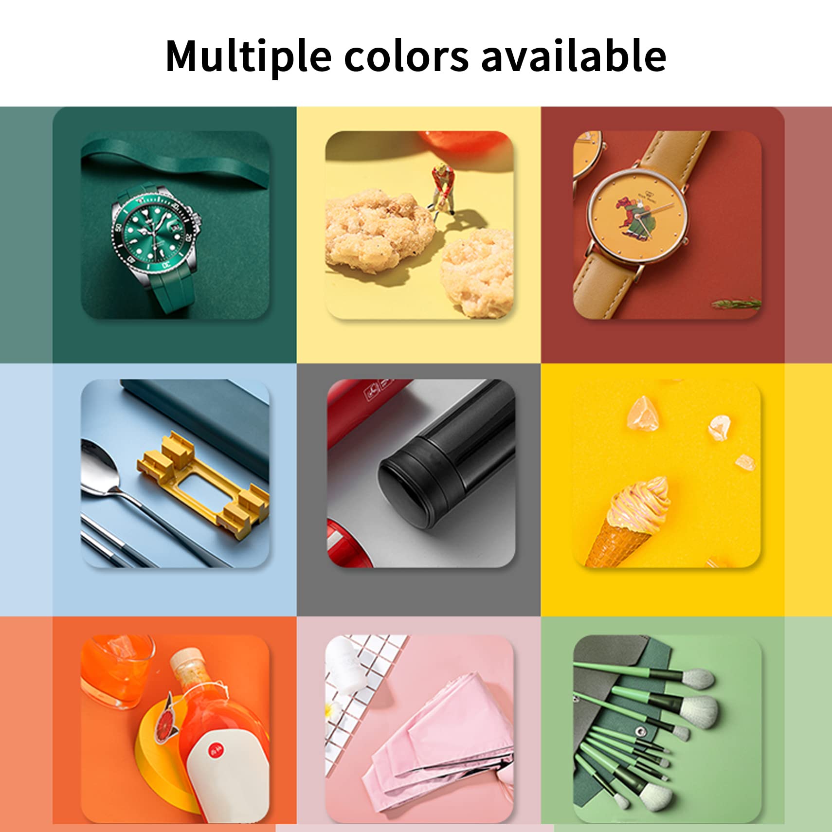 Selens 50x100CM PVC Photography Backdrop - Waterproof Vinyl Food Background in 9 Colors | Studio Photo Props for Product Photography, Flat Lay Jewelry & Cosmetics Shooting | Perfect for Ecommerce, YouTube Videos & Social Media Content Creation