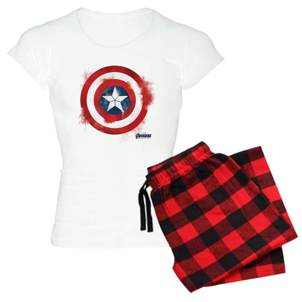 Captain America Women's Lightweight Pajama Set - Soft Sleepwear for Women - Marvel Superhero PJS for Lounge & Sleep | Perfect for Movie Nights & Superhero Fans