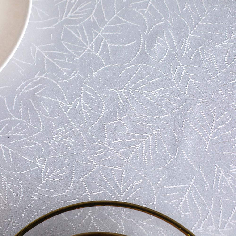 ARTABLE Lace Tablecloth Rectangle 60 x 104 Inch - Antique Floral Macrame Table Cover for Farmhouse Rustic Kitchen, Outdoor Party, Birthday Picnic, Wedding Decor - Elegant White Cotton Linen Fabric for Dining Room & Special Occasions