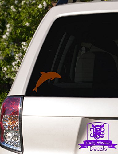 Dolphin Vinyl Decal Sticker for Car, Truck, Window, Laptop, Electronics - 10 Inch Brown - Perfect for Car Decoration, Laptop Customization, and Personalizing Glass Surfaces