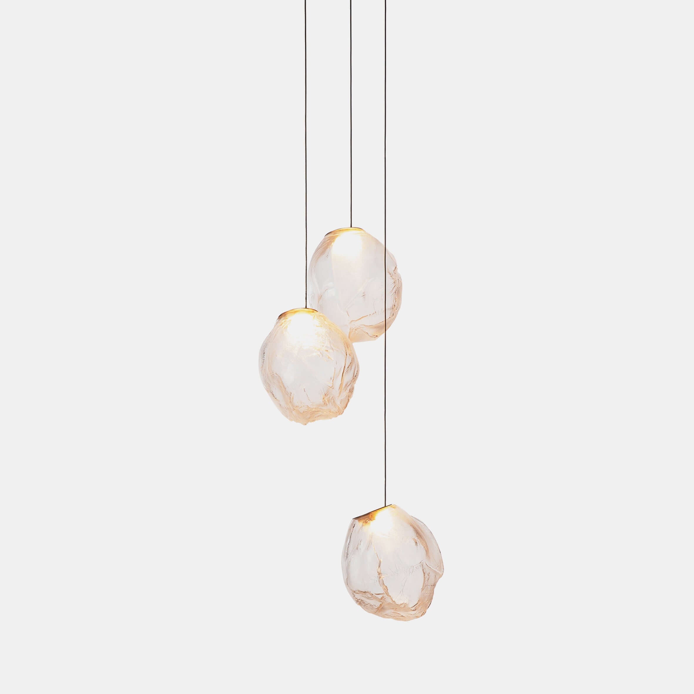 Stylish Blowing Liquid Glass Pendant Light - Modern Handcrafted Glass Chandelier for Dining Room, Kitchen Island & Bedroom Decor