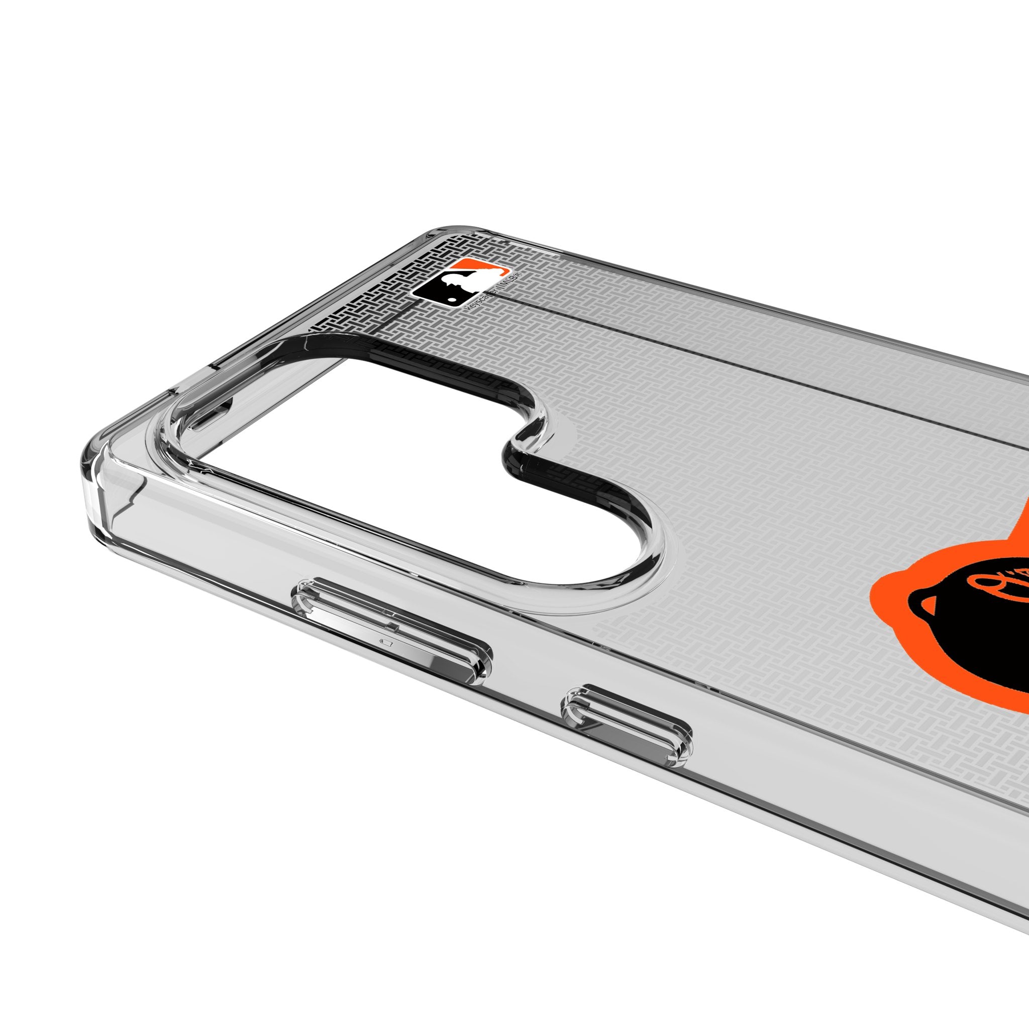 Baltimore Orioles Clear Phone Case for Samsung Galaxy - Durable Linen Design, Perfect for Baseball Fans & Everyday Use