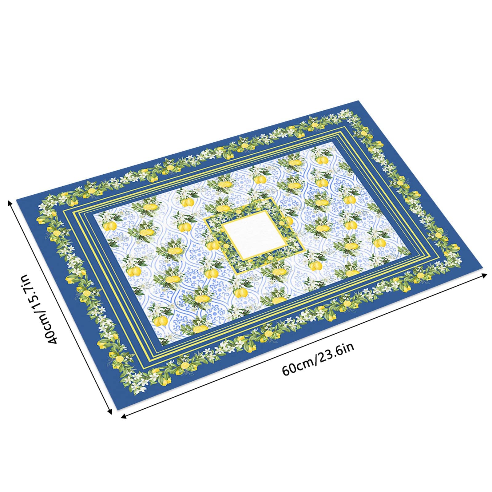 Non-Slip Sunflower Lemon Floor Mat - Waterproof Entry Door Mat for Bathroom & Bedroom, Soft Rug for Spring & Summer Decor - Perfect for Home, Kitchen, or Office Use