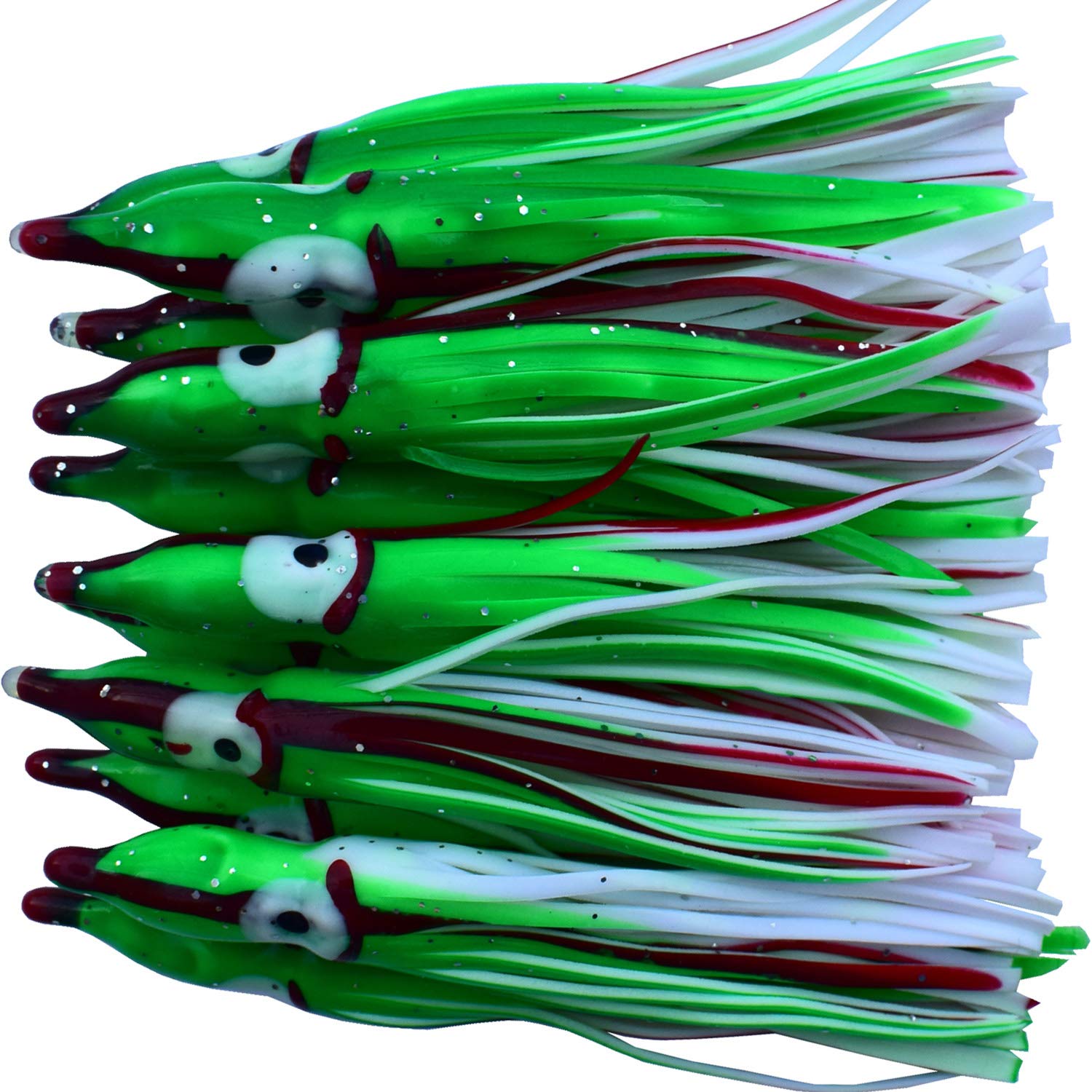 Premium Squid Skirts Fishing Lure - 4.75in/12CM Soft Octopus Bait for Saltwater Trolling - Ideal for Deep Sea Fishing, Offshore Angling & Game Fish Attraction