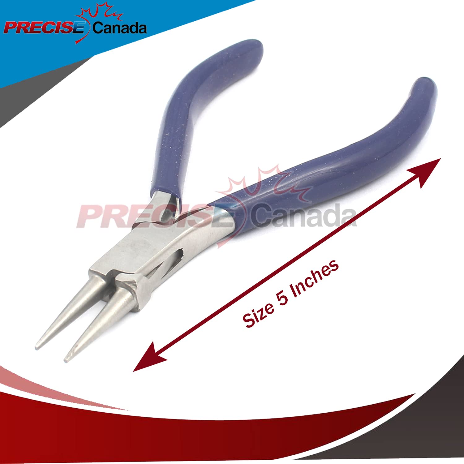 Professional Jewelers Round Nose Stainless Steel Pliers - Premium Jewelry Making Tools for Wire Wrapping, Beading & DIY Crafts - Perfect for Jewelry Designers and Hobbyists