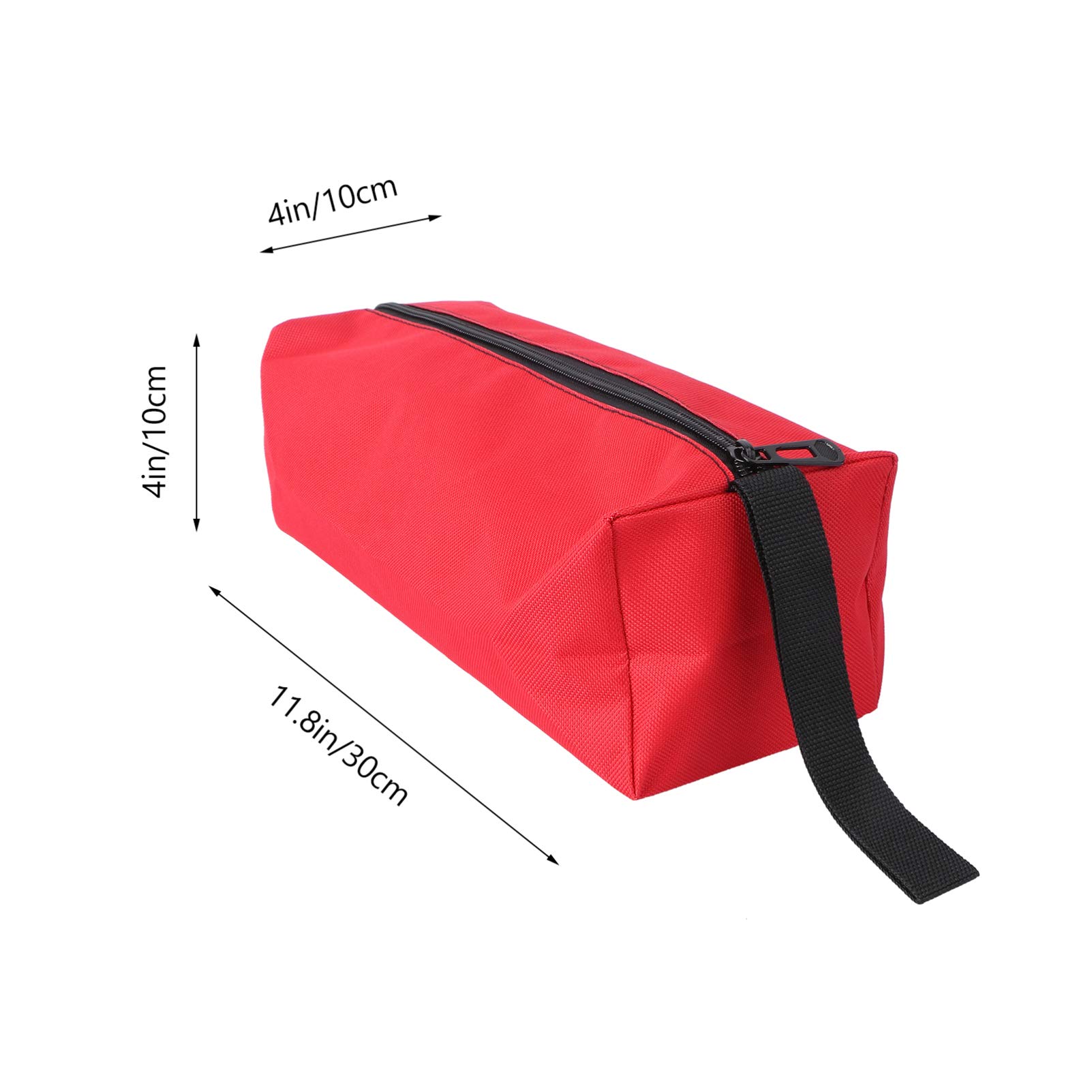 Hemobllo 1pc Multifunctional Oxford Cloth Tool Bag for Men - Travel, Garden & Woodworking Carry On Organizer with Metal Accessories (Red) - Perfect for DIY Projects, Camping & Outdoor Adventures