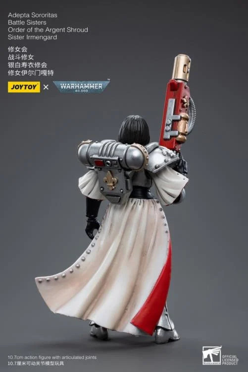 JOYTOY Warhammer 40k Adepta Sororitas Battle Sisters - Order of the Argent Shroud Sister Irmengard Action Figure | Collectible Miniature for Tabletop Gaming, Display & Warhammer 40k Fans