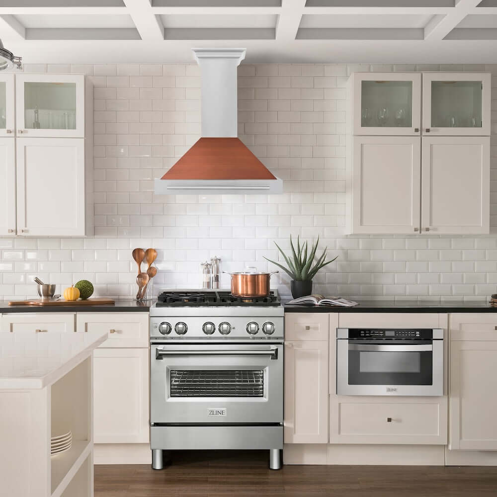 ZLINE KB4STX C Convertible Stainless Steel Range Hood with Copper Shell - 30