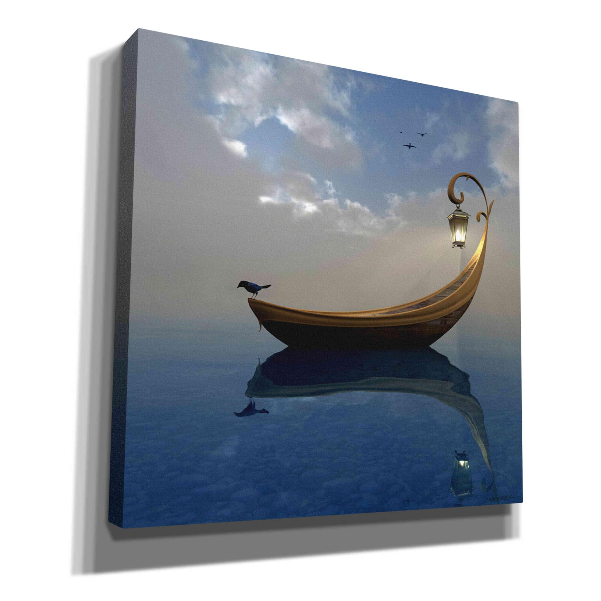 Cortesi Home 'Narcissism' by Cynthia Decker - 40x40 Inch Modern Canvas Wall Art for Living Room, Bedroom & Office Decor