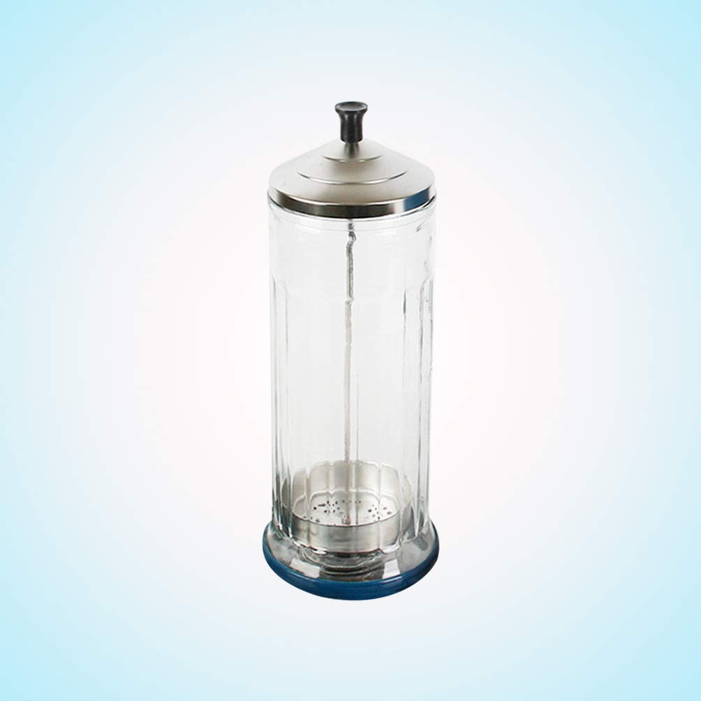 Lurrose Disinfecting Jar - Salon & Barber Sterilizer Bottle for Hair & Manicure Tools - UV Sterilization Cup for Beauty Tools - Perfect for Salon, Barber Shop & Home Use