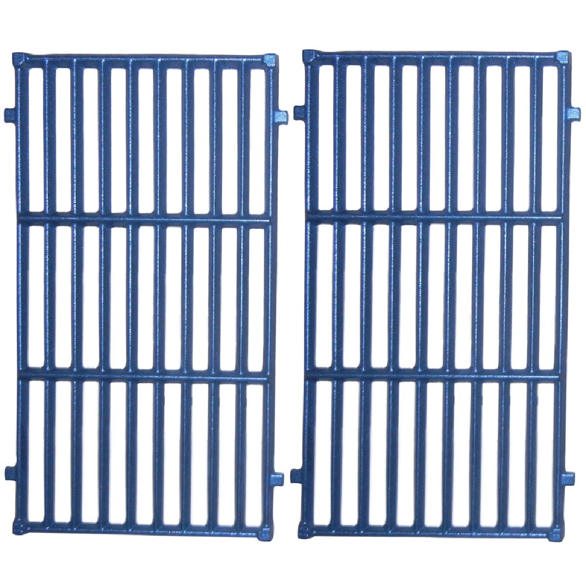 Premium 2-Piece Matte Cast Iron Cooking Grid for Weber Gas Grills 20.5