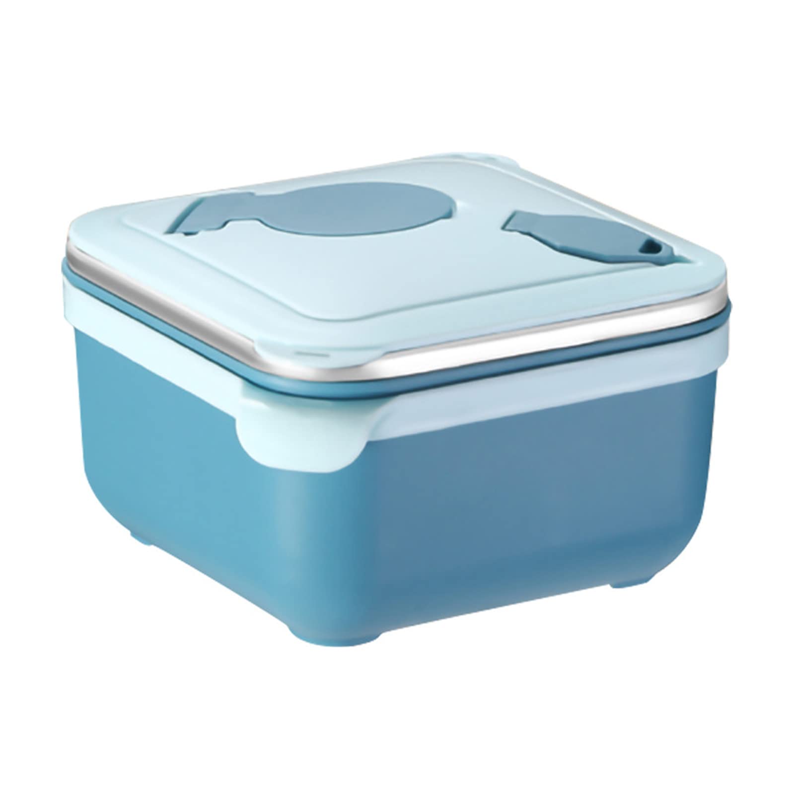 1000ml/1400ml Insulated Lunch Box with Lid - Leakproof Double-Layer Bento Box for School, Office & Picnic - Durable Kitchen Food Container (Blue) - Perfect for Meal Prep, Work Lunch & Outdoor Activities