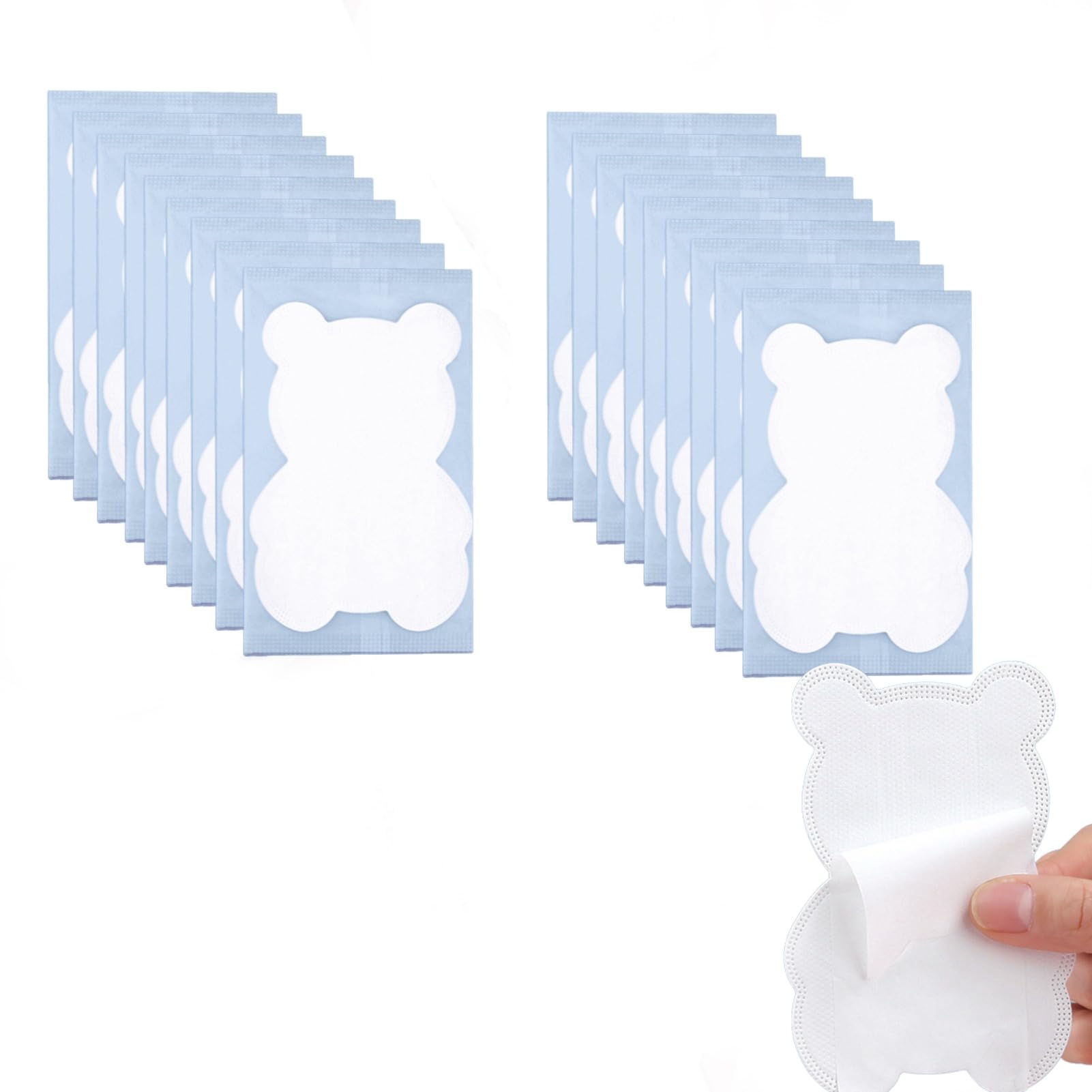 20 Pcs Mini Underarm Sweat Pads for Women - Invisible Sweat Block Pads, Travel Essentials, Odor Control & Comfort - Perfect for Camping, College Dorm, Gym & Daily Use