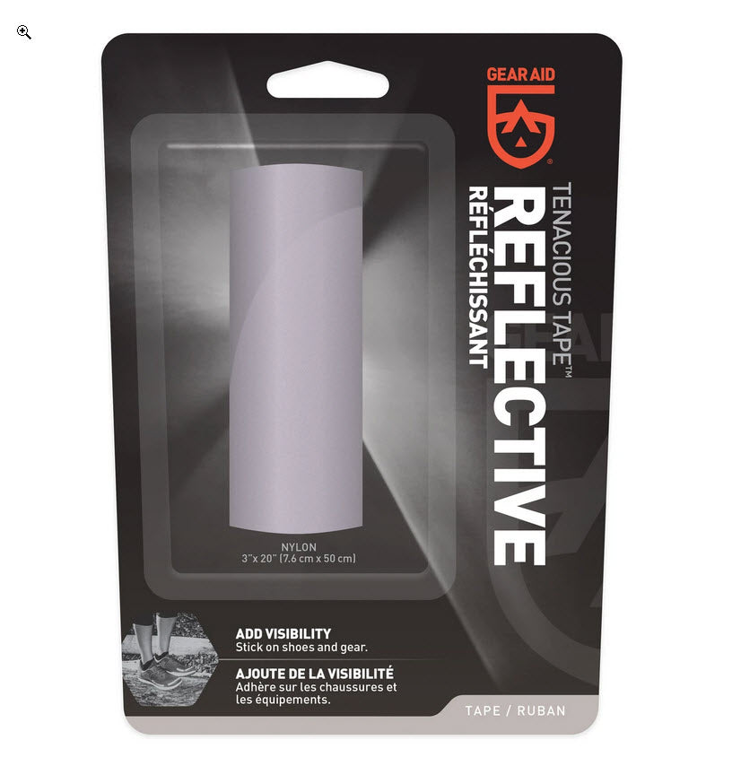 Gear Aid Tenacious Tape Reflective Tape - Durable Repair Tape for Outdoor Gear, Jackets & Tents - Perfect for Camping, Hiking & Emergency Repairs