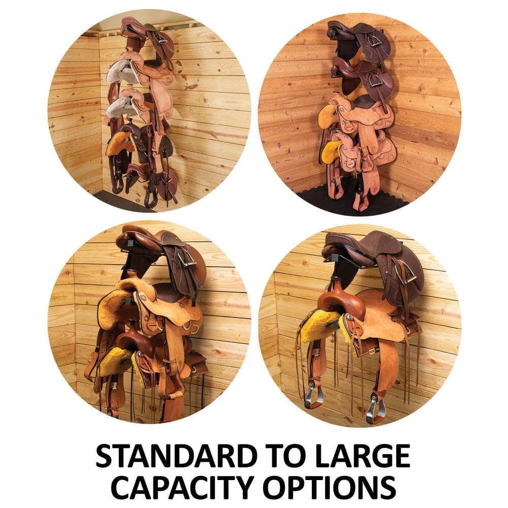 Wall-Mounted Saddle Racks for Horses | Heavy Duty Saddle Storage Organizer | Perfect for Barns, Stables & Tack Rooms