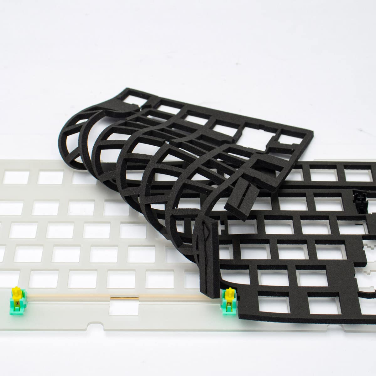 2-Pack Mintcaps Keyboard Sound Dampening Foam - EVA Foam Silencer Pad & Gasket for 68-Layout Mechanical Keyboards | Noise Reduction for Gaming, Office & Typing