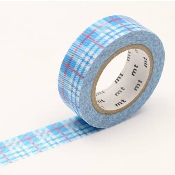 Light Blue MT Washi Tape - Premium Japanese Decorative Paper Tape for Scrapbooking, Journaling, DIY Crafts, Gift Wrapping & Home Decor