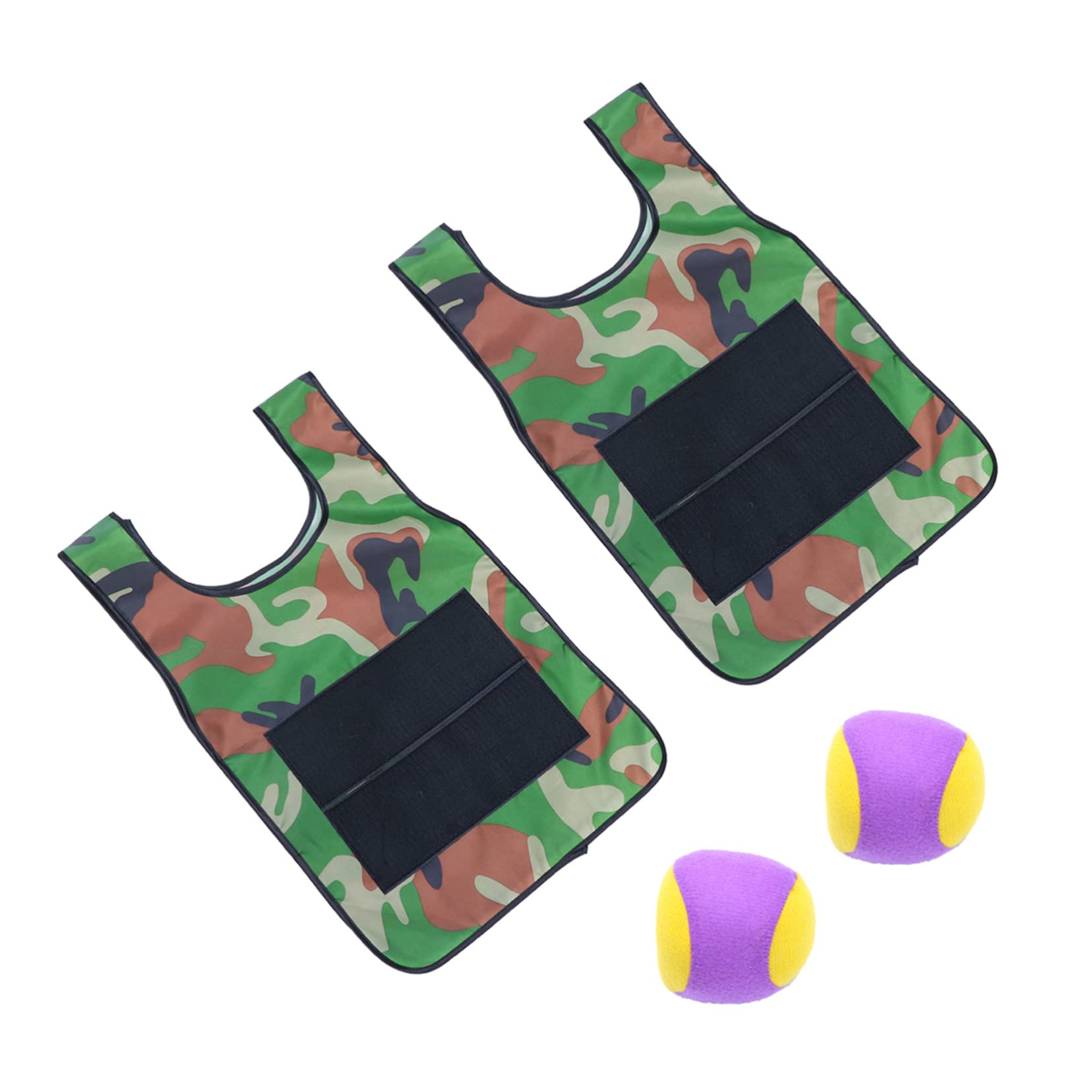 Vaguelly 2 Pack Sticky Dodgeball Vests for Kids - Reusable Sports Gear for Outdoor Play, Sticky Ball Game Equipment - Perfect for Backyard Games, Gym Class & Team Building Activities