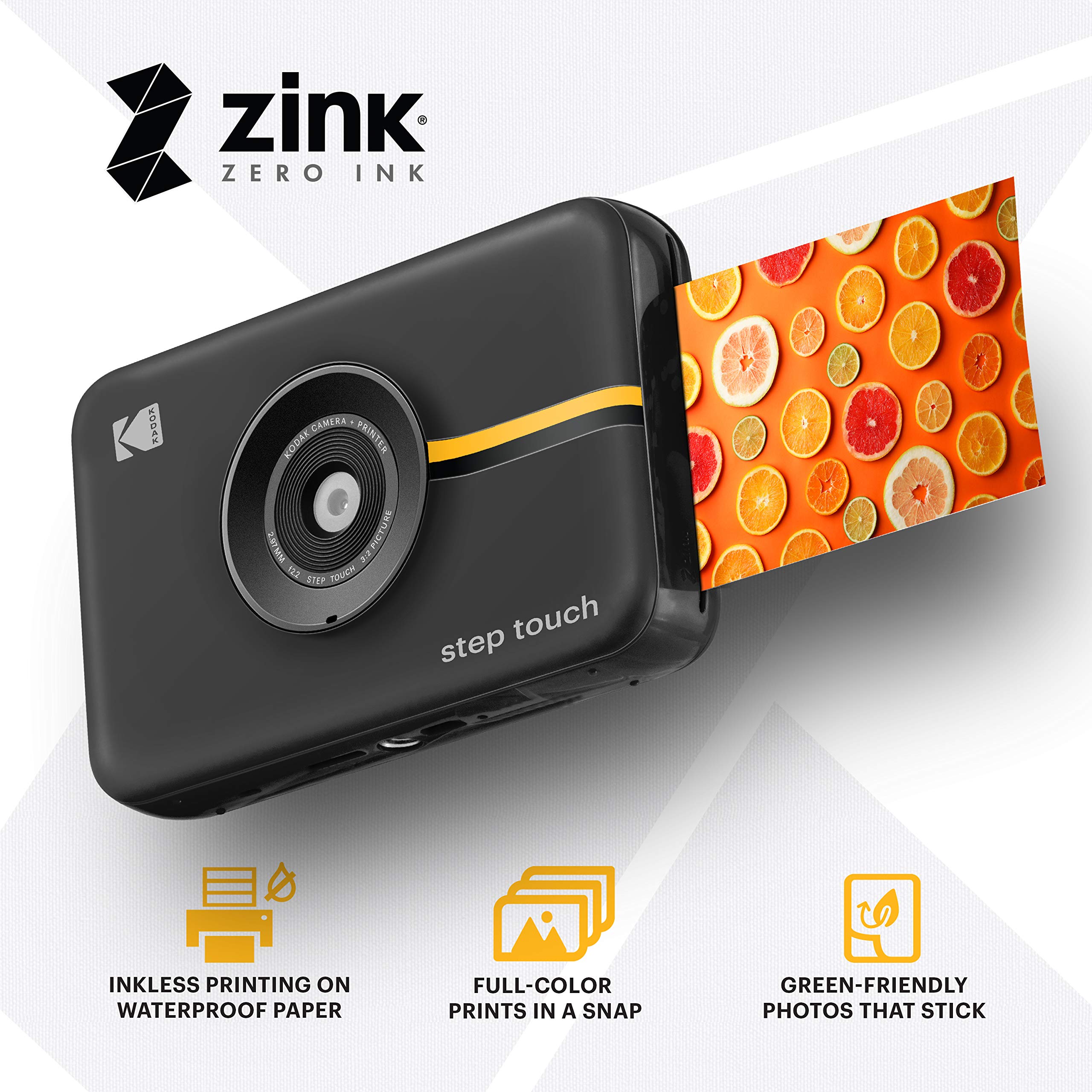 Kodak Step Touch 13MP Digital Camera with Instant Printer - 3.5
