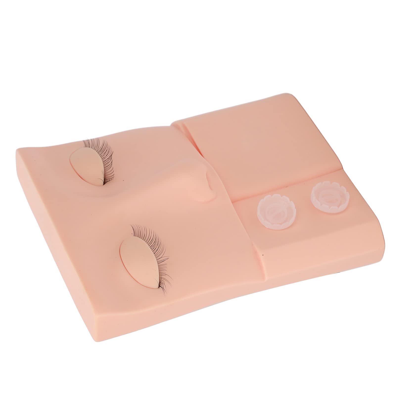 Professional Pink PVC Lash Mannequin Head with Replaceable Eyelids for Eyelash Extension Practice - Perfect for Makeup Training, Salon Practice & Beauty School Students