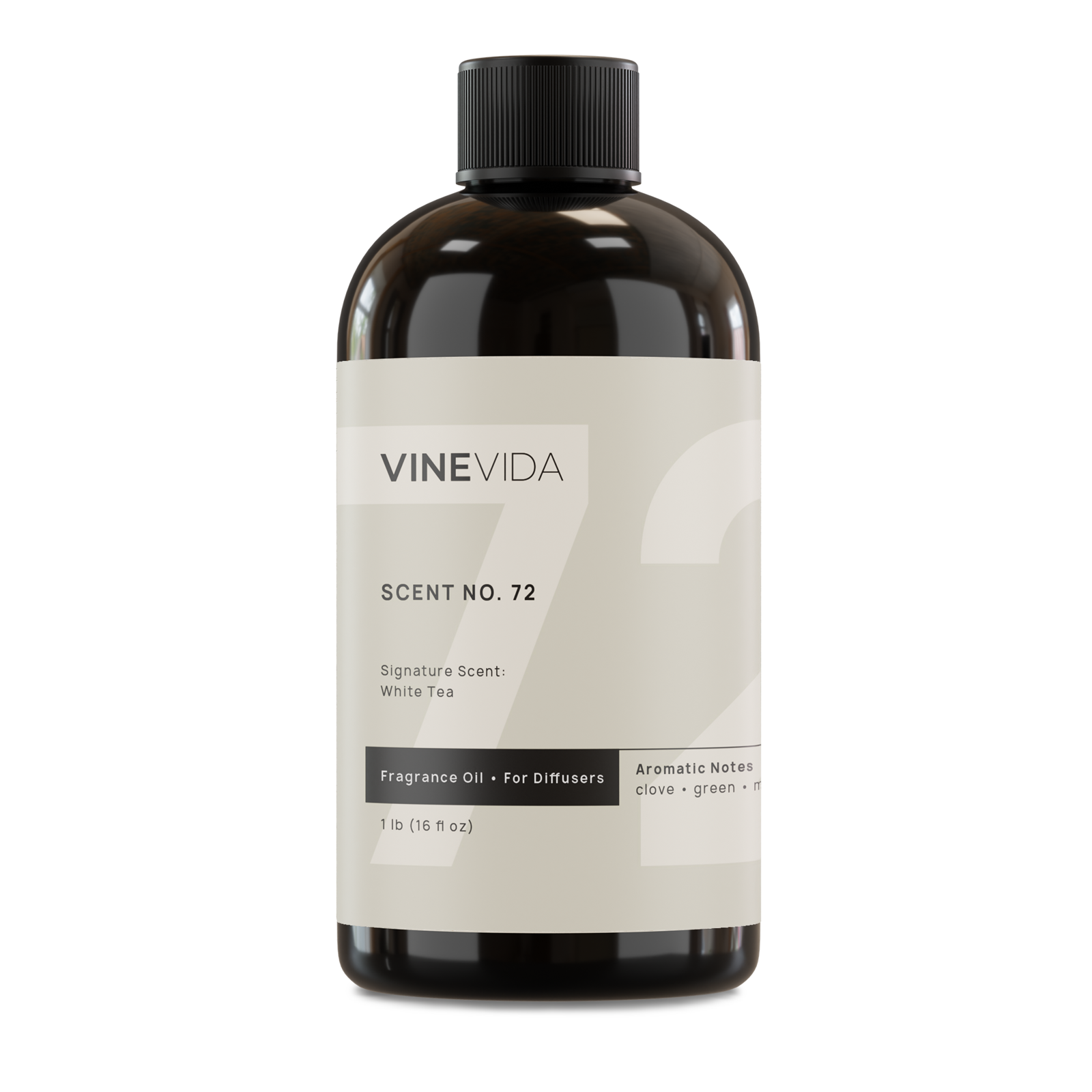 Premium White Tea Fragrance Oil for Cold Air Diffusers - 72 Essential Oil Scents for Home, Office & Spa Aromatherapy