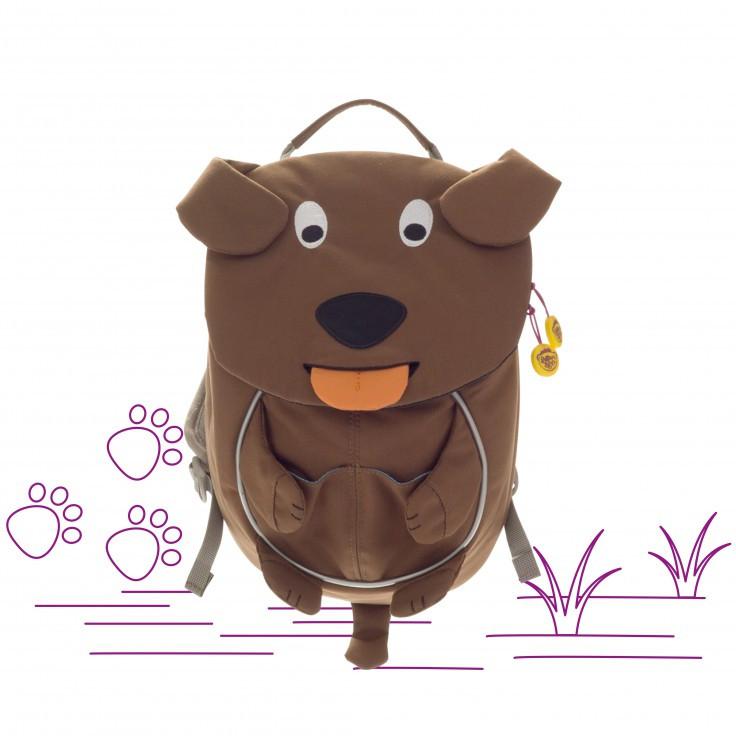 Affenzahn Small Alex the Dog Backpack for Kids - Lightweight & Durable School Bag for Boys & Girls - Perfect for Daycare, Preschool & Outdoor Adventures