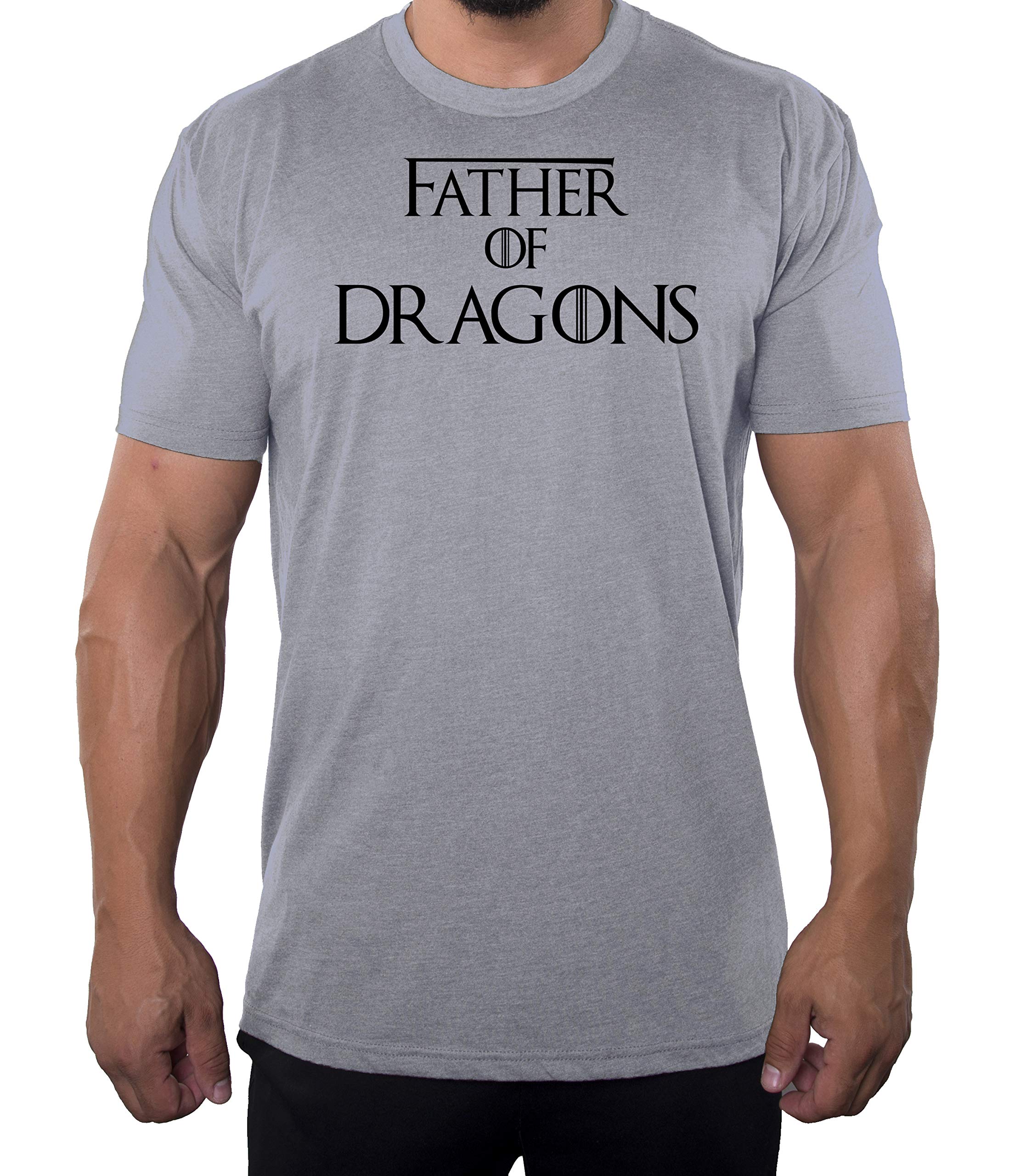 Father of Dragons T-Shirt for Men - Cool Graphic Tee with Funny Pop Culture Design - Perfect for Game of Thrones Fans, Cosplay, Comic Con, and Casual Wear