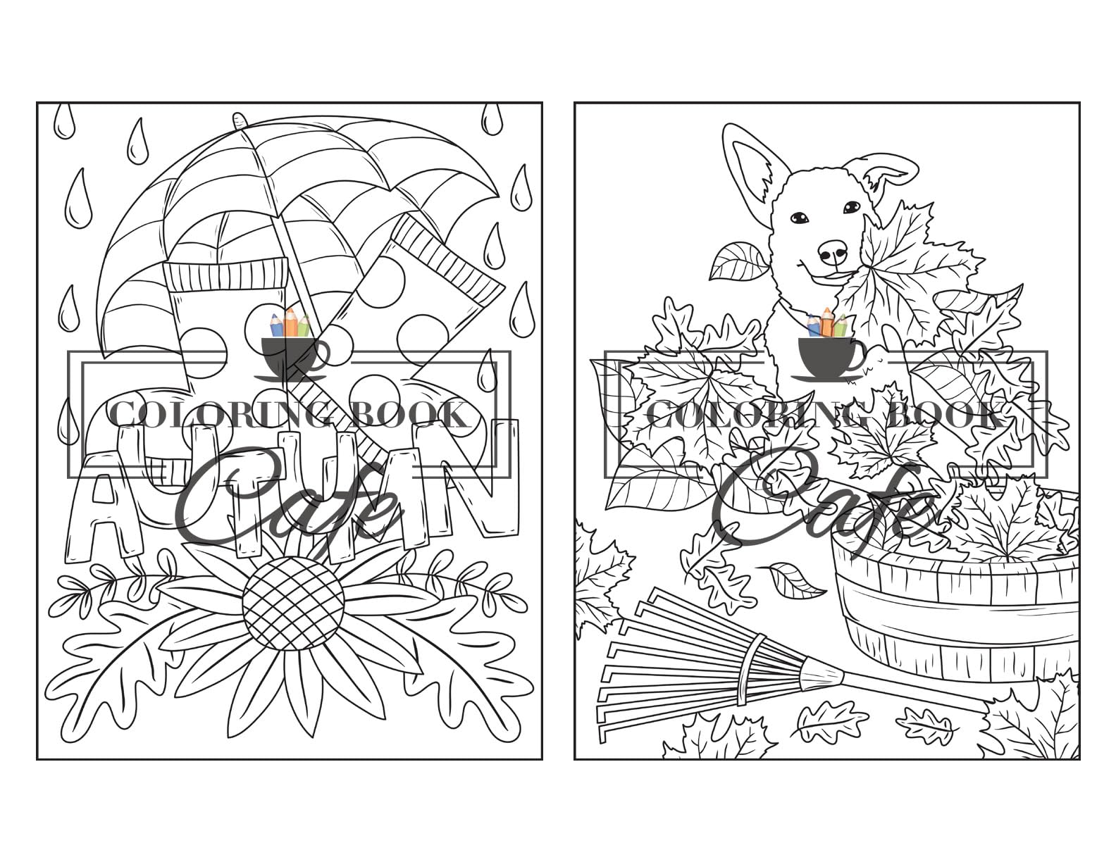 Easy Autumn: Adult Coloring Book with 50 Fun & Relaxing Fall Designs | Stress Relief & Mindfulness Activity for Adults | Perfect for Thanksgiving, Halloween & Seasonal Relaxation