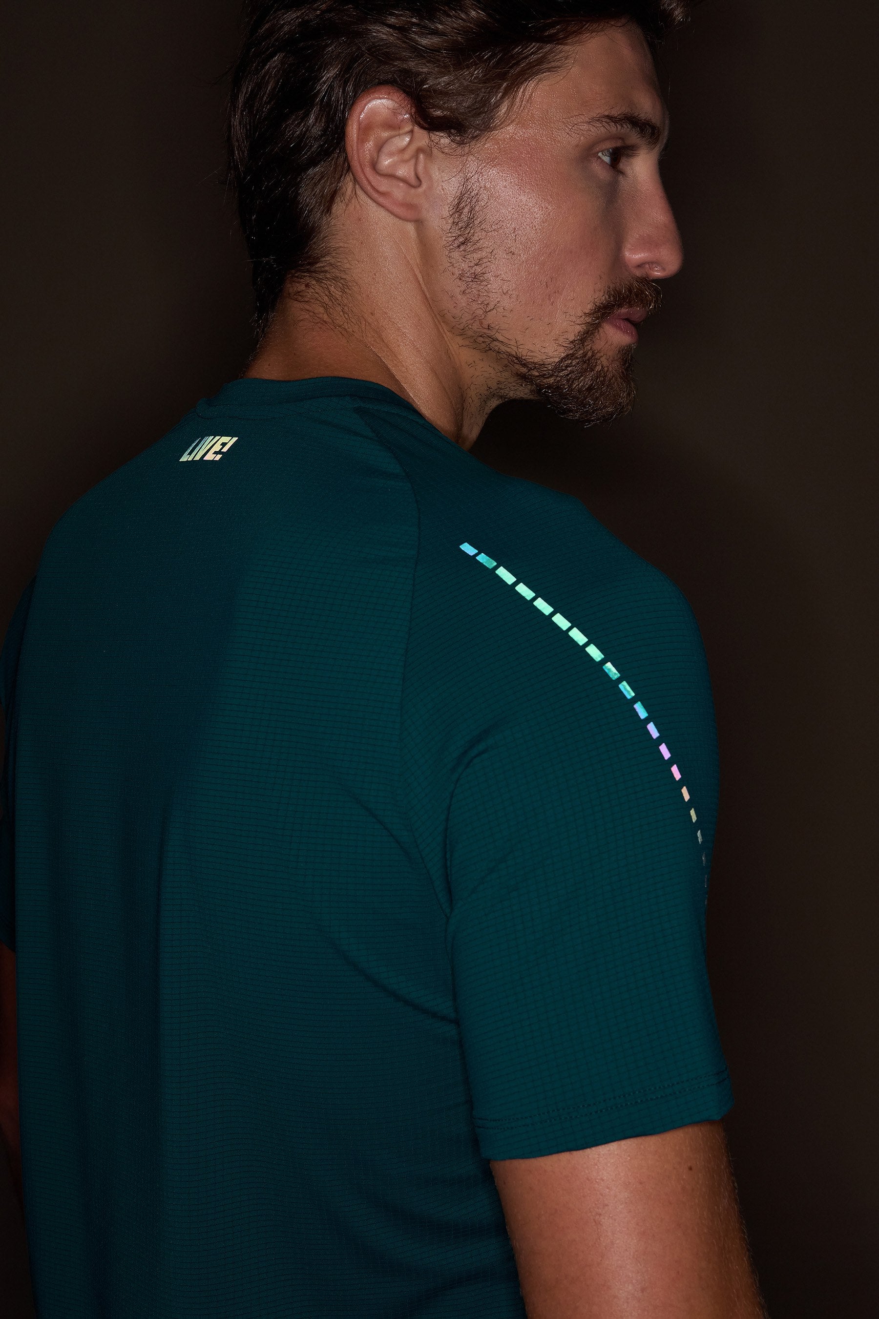 Fit Raglan Reflex Men's T-Shirt - Comfortable Athletic Tee for Gym, Running & Casual Wear | Breathable Cotton Blend