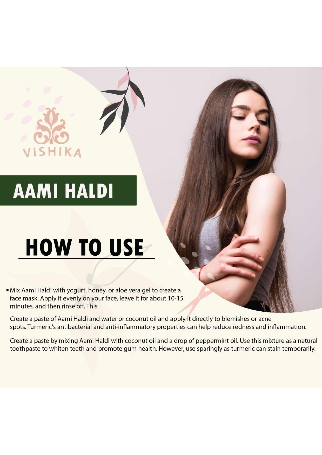 **Aami Haldi Powder Exfoliator – 400g | Kasturi Turmeric & Manjal for Glowing Skin | Natural Face & Body Scrub for Exfoliation & Brightening**    *(Use for DIY skincare, spa treatments, or as a natural brightening scrub for face and body.)*