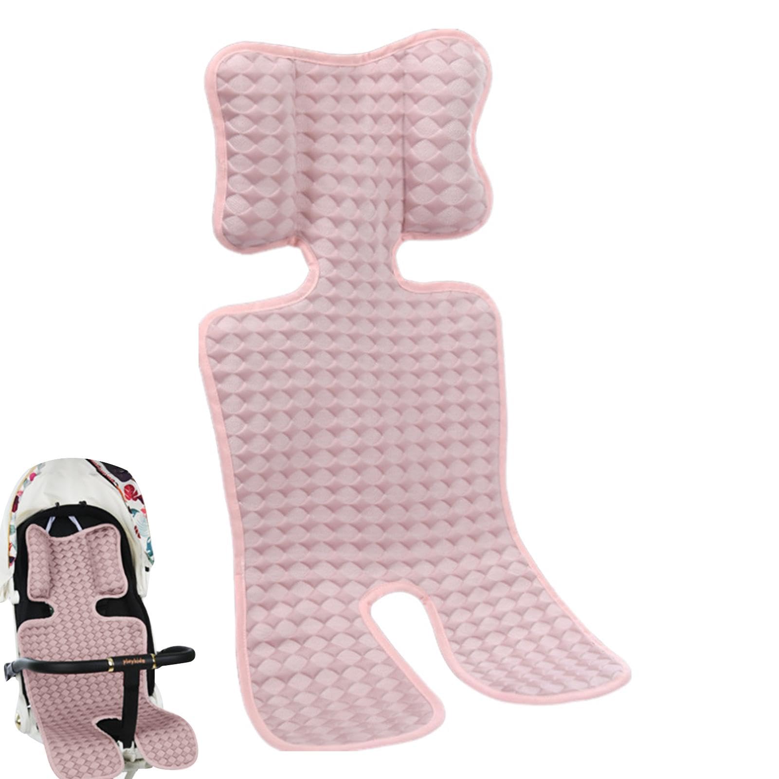 Baby Stroller Cooling Pad - Breathable Ice Silk Seat Liner for Infants & Toddlers - Summer Car Seat Cooler Cushion (Pink) - Perfect for Hot Weather, Long Car Rides & Outdoor Stroller Walks