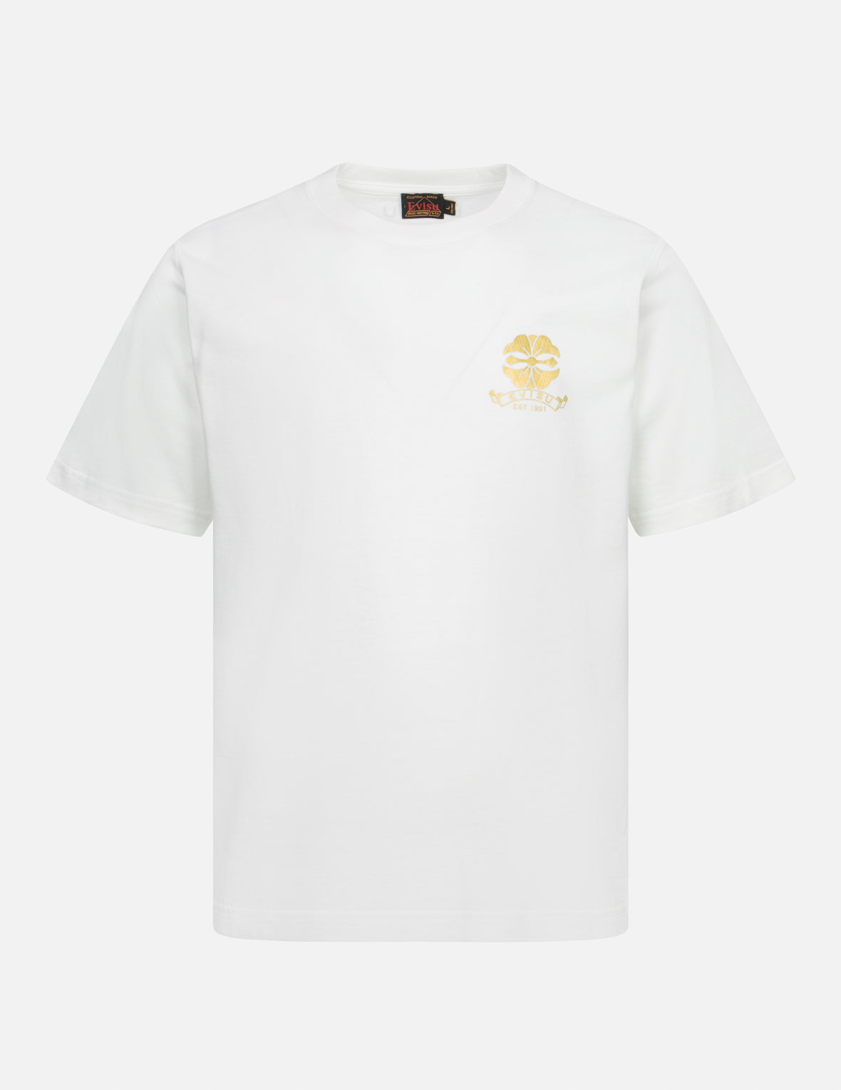 Kamon & Logo Foil Print Regular Fit T-Shirt for Men | Stylish Graphic Tee for Casual Wear & Street Fashion