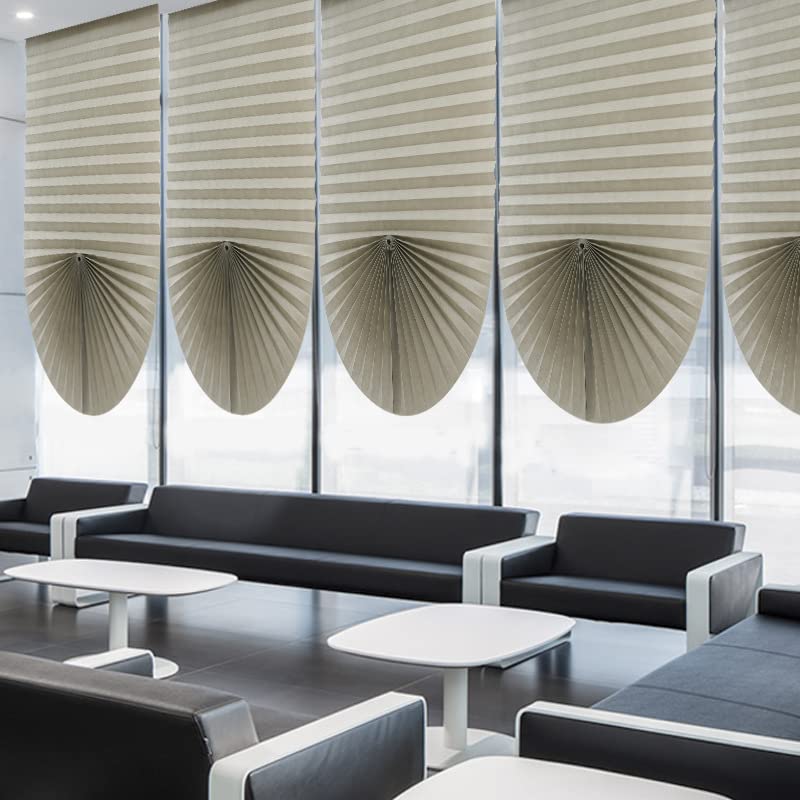 Cordless Temporary Window Blinds | Self-Adhesive No-Drill Pleated Paper Window Shades | Blackout Non-Woven Fabric for Home & Office | Perfect for Renters, Privacy & Light Control