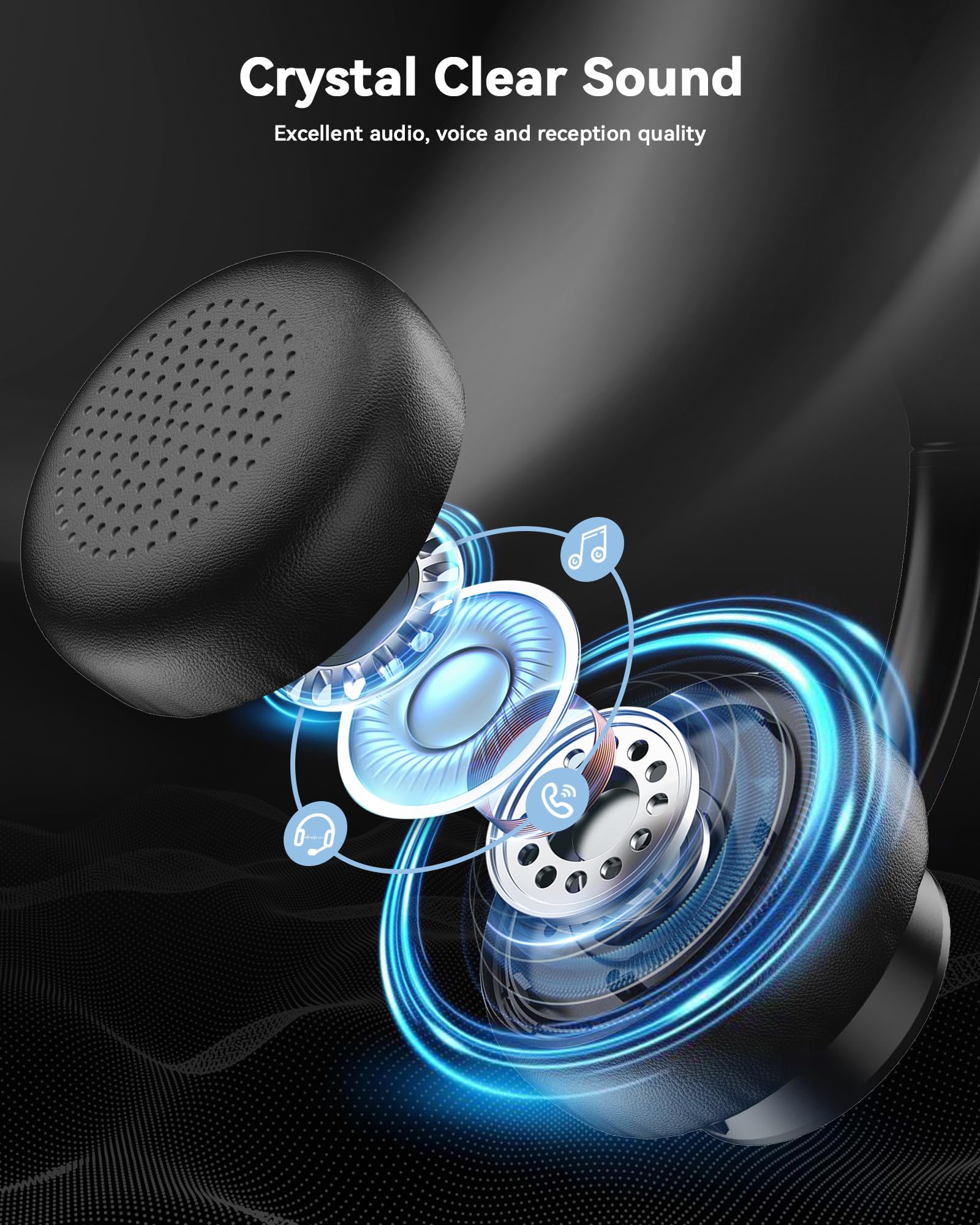 Wantek USB Computer Headset with Noise Cancelling Microphone - Wired PC Headset for Work, Office, Zoom, Teams, iPhone & Samsung - Volume Control & Comfortable Ear Cushions - Perfect for Remote Work, Online Meetings & Gaming