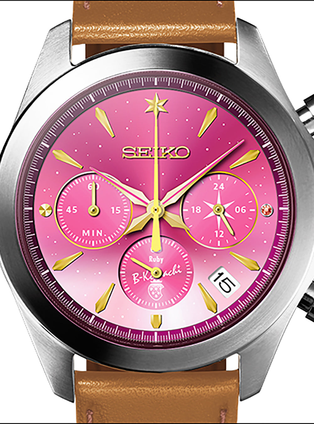 OSHI NO KO × SEIKO Limited Edition Collaboration Watch - Japan Made - Perfect for Anime Fans & Collectors - Ideal for Cosplay, Gifting & Special Occasions