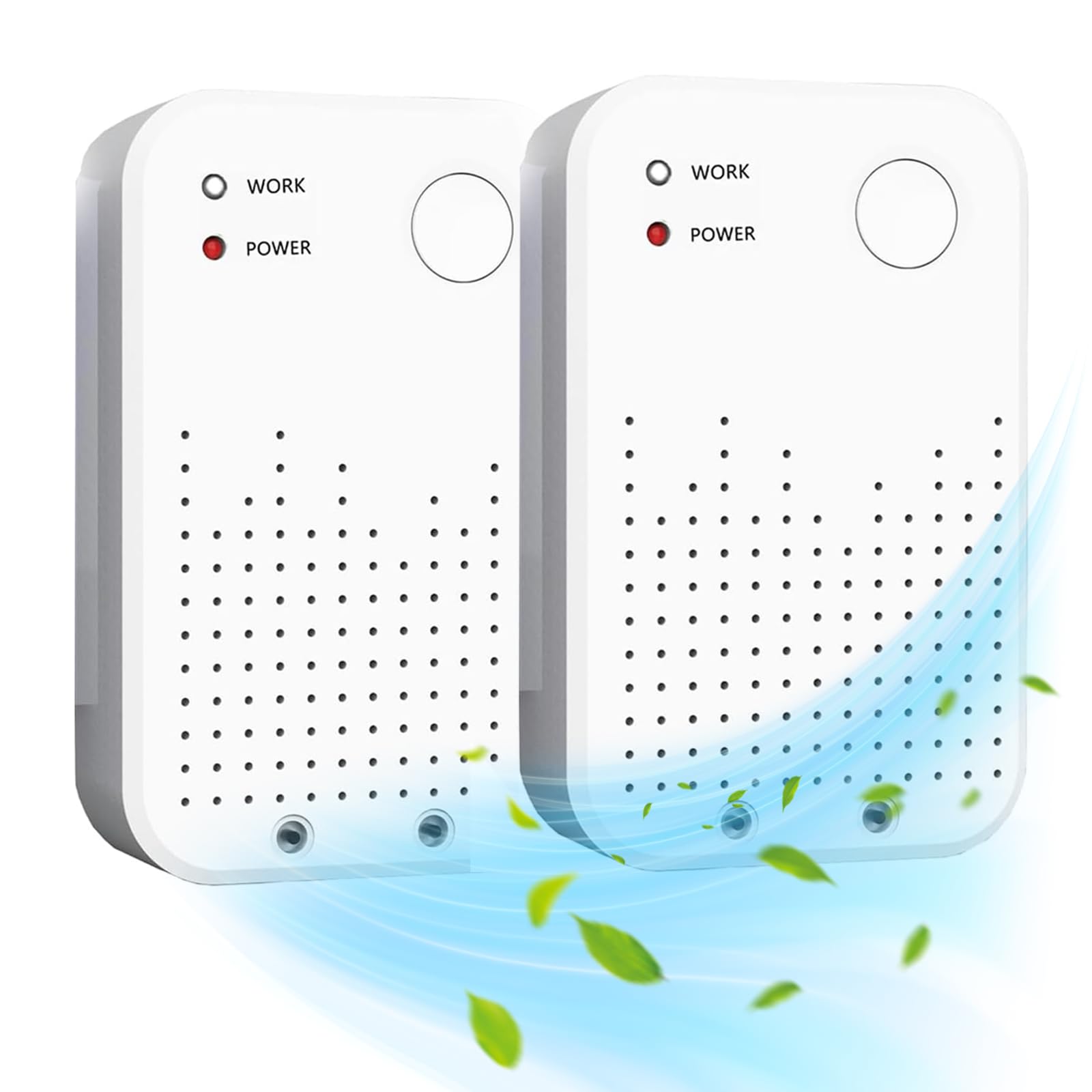 Plug In Air Purifier with Ionizer - Quiet & Portable 2-Pack for Home, Bedroom, Office, Kitchen | Eliminates Odors, Allergens & Dust | Perfect for Small Spaces & Pet Owners