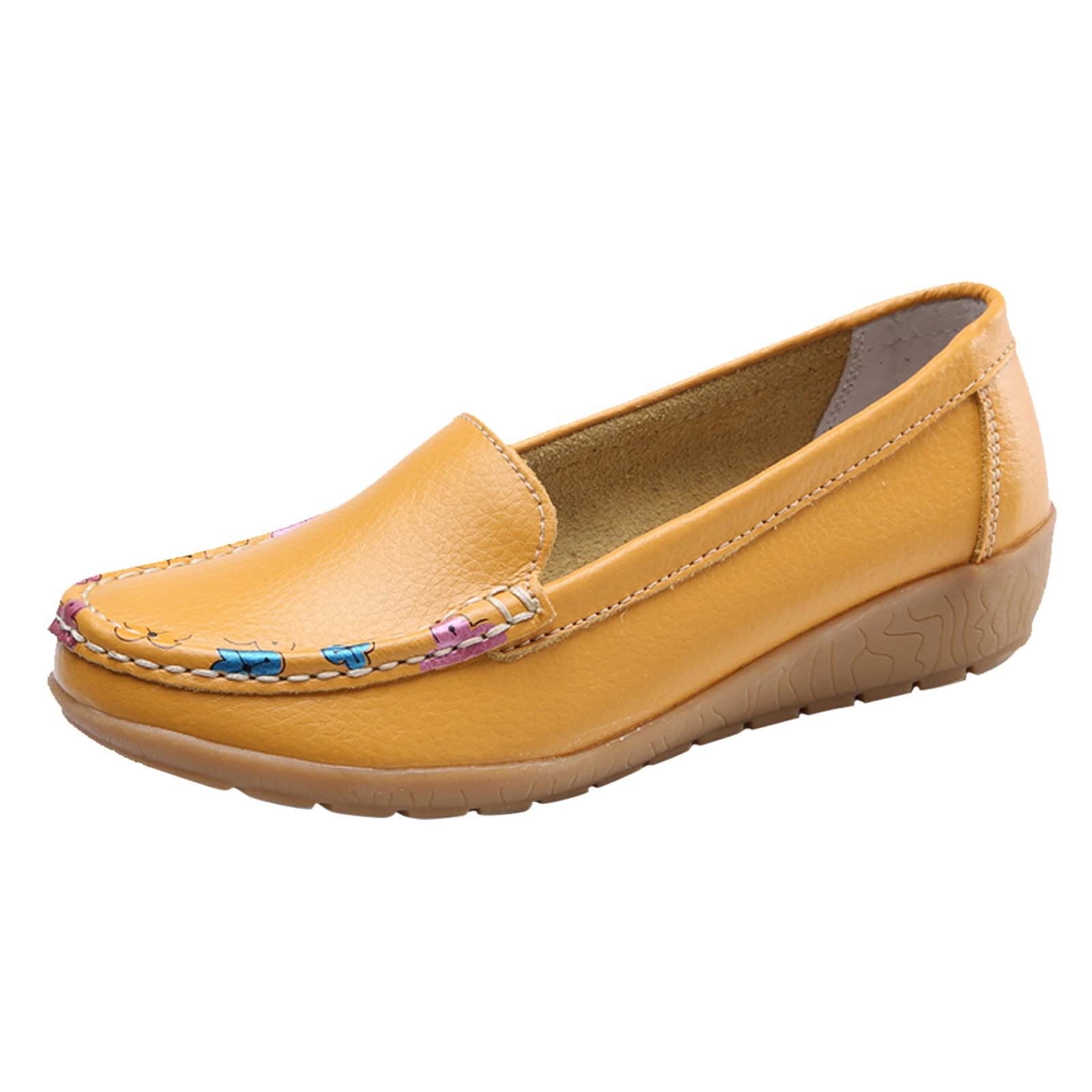 Women's Slip-On Loafers - Comfortable Casual Walking Shoes for Women - Lightweight Driving Flats with Cushioned Insoles - Perfect for Work, Travel & Everyday Wear