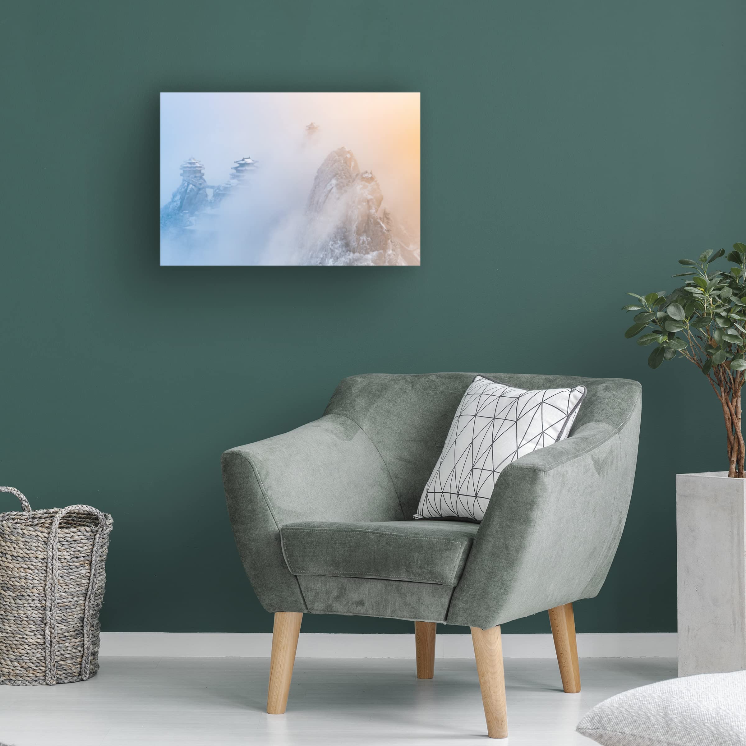 Trademark Fine Art 'Laojun Mountain' Canvas Wall Art Print by Simoon - Perfect for Living Room, Bedroom & Office Decor