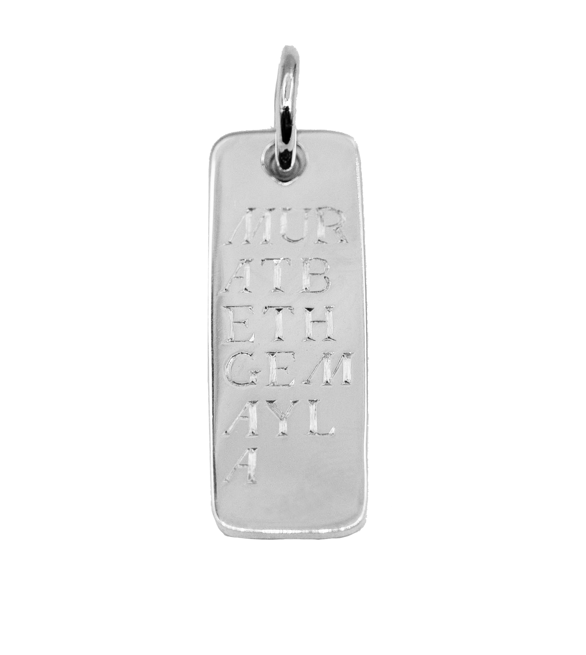 Personalized Engravable Medium White Gold Ingot Bar - Perfect for Anniversary Gifts, Wedding Bands & Custom Jewelry Making