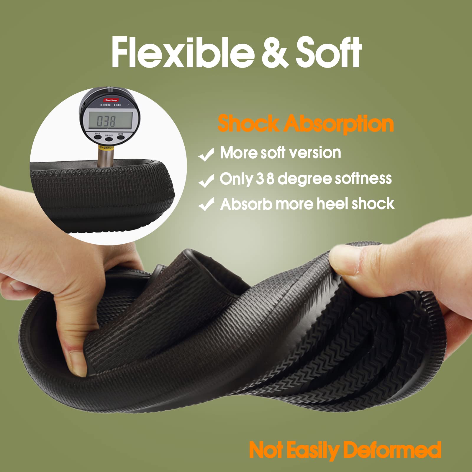 EQUICK Cloud Slides Pillow Slippers for Women & Men - Ultra Soft Bathroom Sandals with Cushioned Thick Sole | Indoor Outdoor Shower Slippers | Perfect for Spa, Poolside, and Home Relaxation
