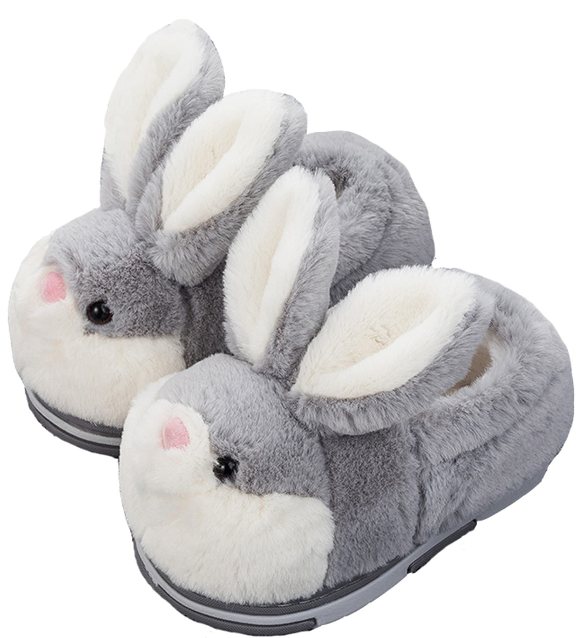 LANFIRE Women's Cute Rabbit Slippers - Animal House Shoes, Soft Plush Fuzzy Winter Slippers for Women, Cozy Warm Indoor Cotton Slippers - Perfect for Home, Lounge & Gift Giving