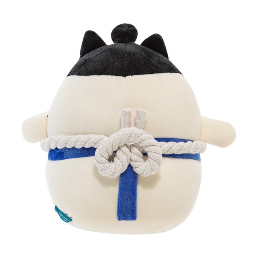 DECOLE Concombre Mochi Plush Sumo Cat Stuffed Animal - Super Soft 250g Cute Kawaii Japanese Plush Toy for Home Decor, Gift, Anime Lover Collection | Perfect for Bedroom, Office, Car, and Kids Room
