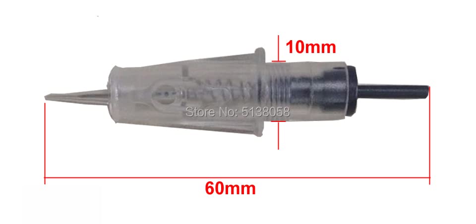 5Pcs 5RL Tattoo Needles Cartridges - Professional Disposable Permanent Makeup Needles for Eyebrows & Lips (10mm Diameter) - Perfect for PMU Artists, Microblading & Cosmetic Tattooing