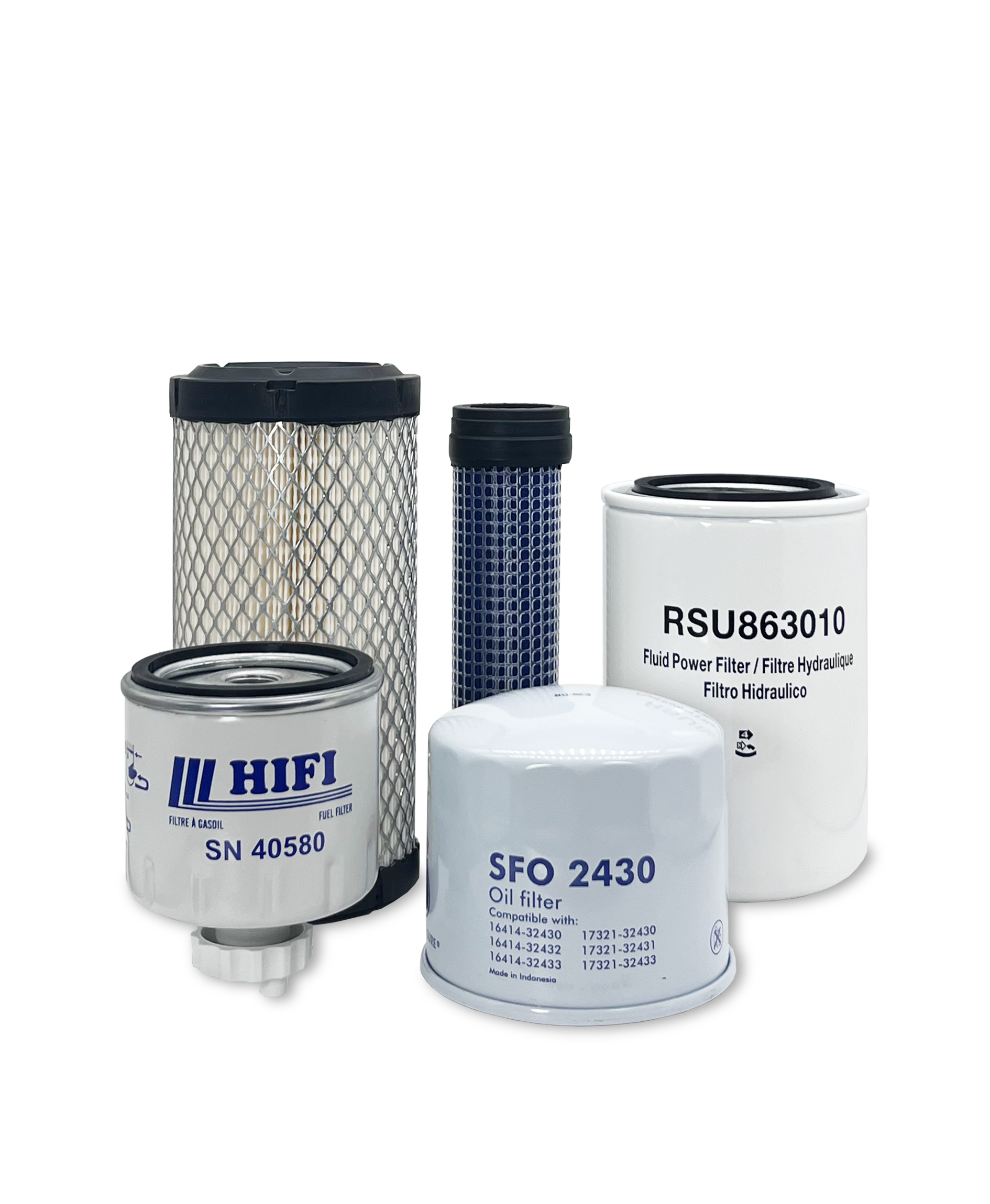 HERO® Maintenance Filter Kit for Toro 22327 DINGO TX 1000 Compact Utility Loader - Air Oil Fuel Filters Replacement - Perfect for Landscaping & Construction Equipment Maintenance