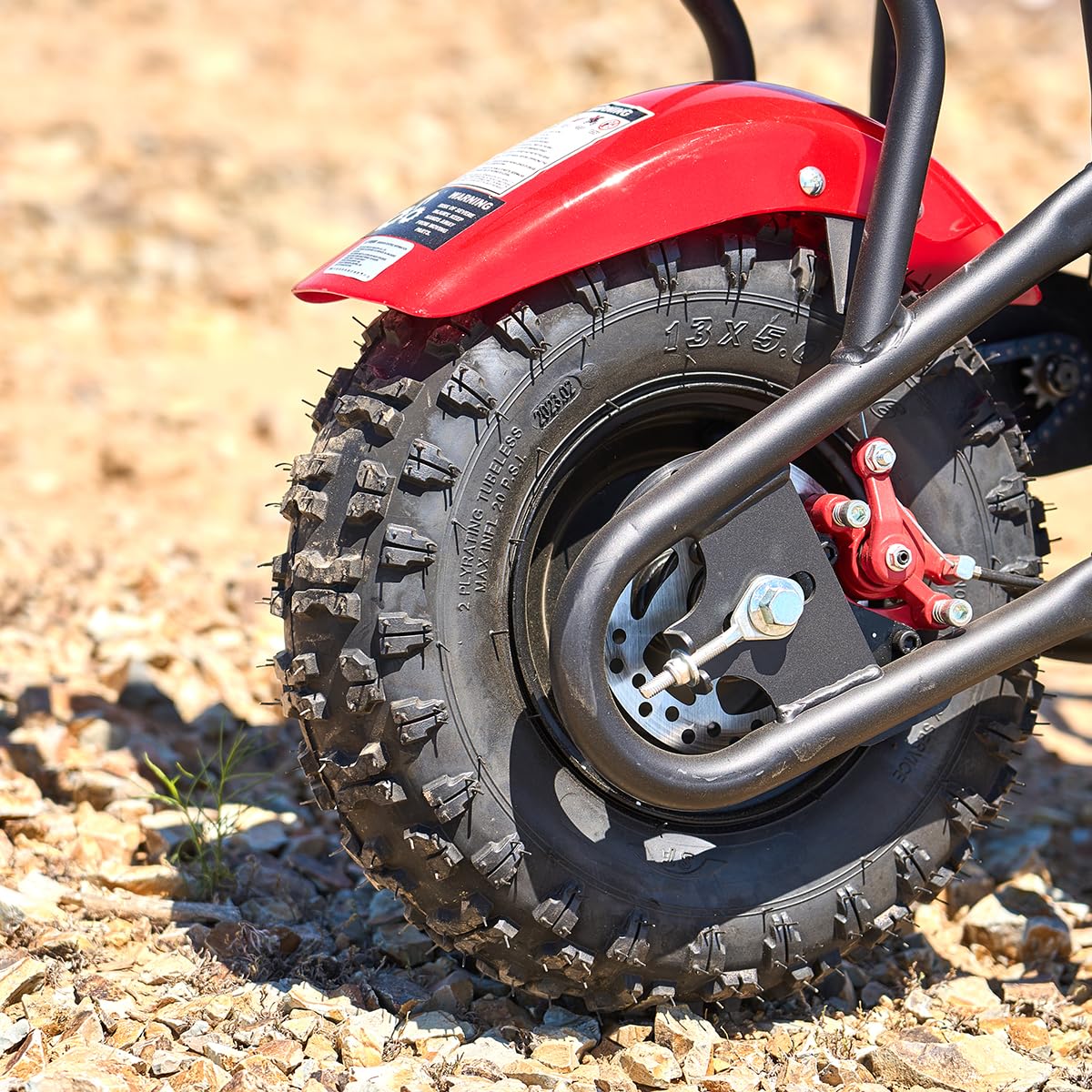 XtremepowerUS 40cc 4-Stroke Gas-Powered Mini Dirt Bike - Off Road Pit Motorcycle for Adults & Teens 16+, Red/Black - Perfect for Backyard Riding, Trail Adventures & Off-Road Fun